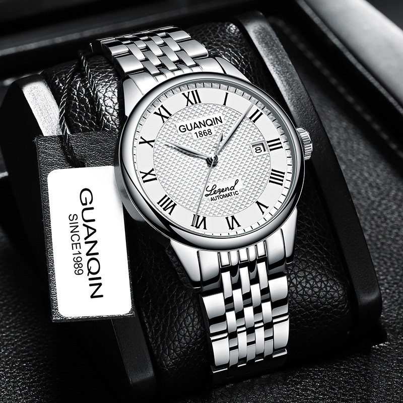 瑞士正品冠琴超薄防水男士机械表 冠琴荣事翔国产腕表