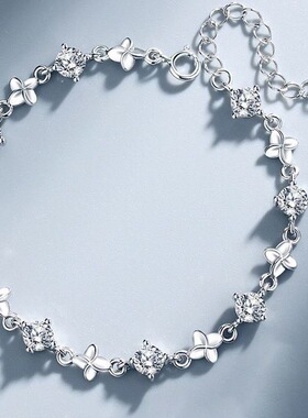 999纯银四叶草手链女生2025新款