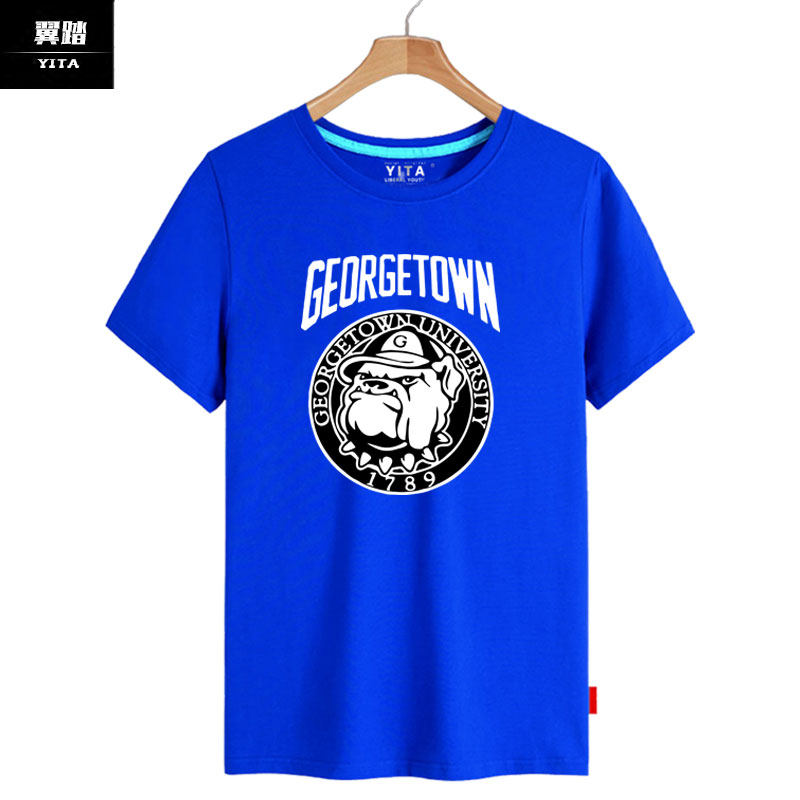 乔治城大学篮球名校周边校园t恤衫 翼踏服饰T恤