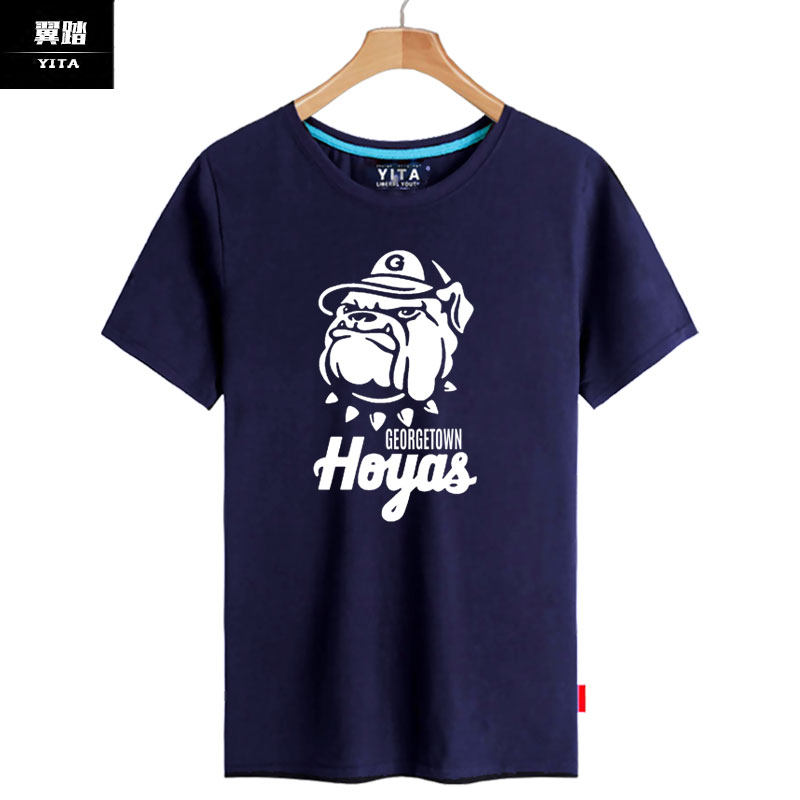 乔治城大学篮球名校周边校园t恤衫 翼踏服饰T恤