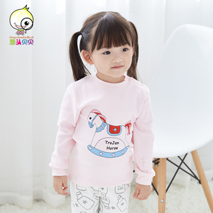 宝宝长袖秋衣单件上衣