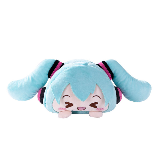 Moeyu Hatsune Miku squinting series cardboard box miku cute plush tissue box 2D peripheral