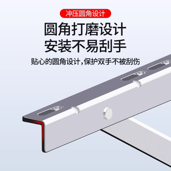 贝石304不锈钢加厚空调支架外机架子1.5/2/3匹全品牌通用三角挂架