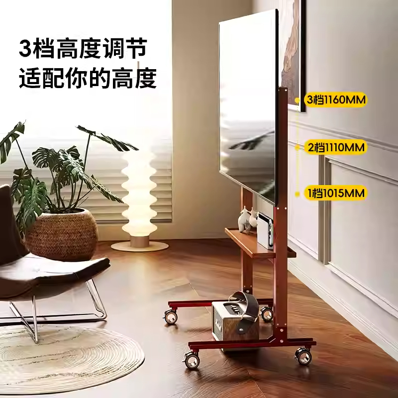 通用电视机可移动支架落地带轮式推车支架适用创维海信TCL等182