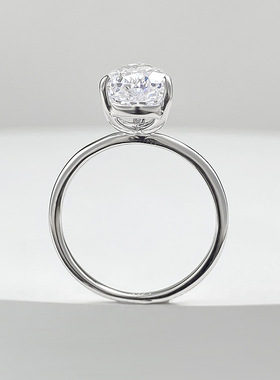 隆隆金S925银水滴戒指wish跨境新款欧美配饰7*11白色梨形戒指环