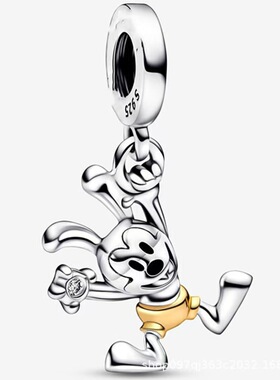 潘家多拉925银珠子di拖鞋蜜蜂蓝色气球羽毛球吊坠配件串珠银饰