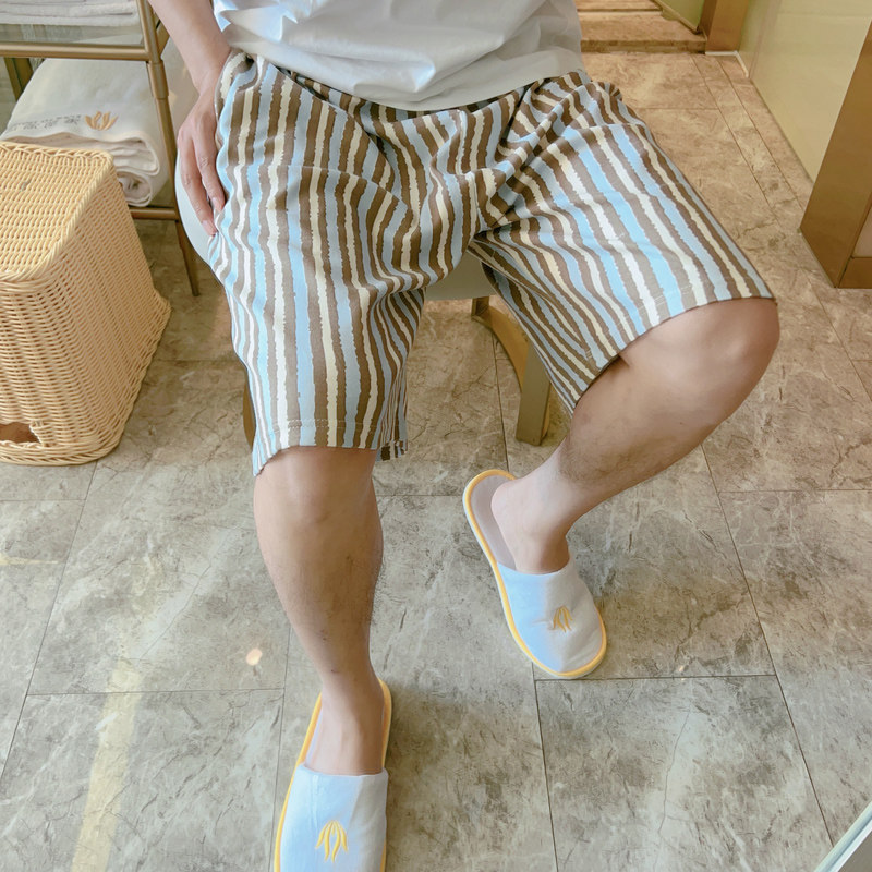 设计感睡裤男短裤夏季纯棉薄款大裤衩宽松五分裤可外穿休闲加大码,淘宝优惠券,粉丝福利购,淘宝优惠卷