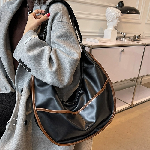 Весенняя полиуретановая сумка на одно плечо, брендовая вместительная и большая сумка через плечо, популярно в интернете