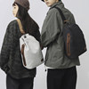 Canvas chest bag large capacity retro casual shoulder bag