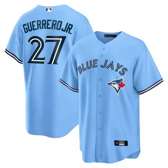 Toronto Blue Jays Toronto Blue Jays Baseball Unit No. 27 Guerrerd jr jersey embroidery
