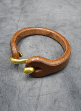 日本复古情侣开口皮手环复古情侣