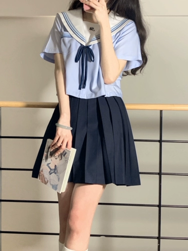 Оригинальная базовая японская школьная юбка, униформа, юбка в складку, комплект