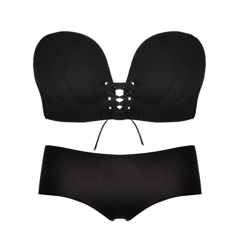 肩带聚拢加厚无钢圈防滑绑带文胸 兰仪贝芬文胸