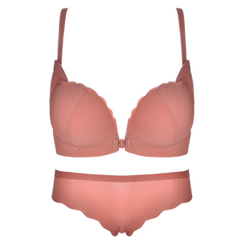 女无钢圈文胸套装调整型收副乳内裤 兰仪贝芬文胸