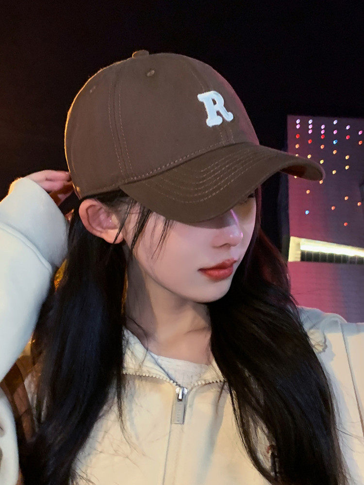 网红粉色鸭舌帽子女2022新款时尚软顶棒球帽宽帽檐大脸学生出游潮,淘宝优惠券,粉丝福利购,淘宝优惠卷