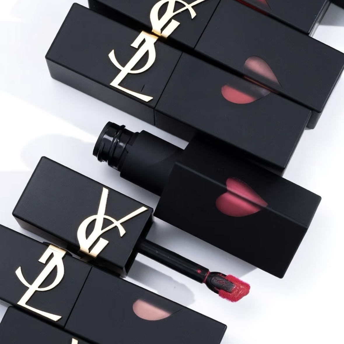 YSL/圣罗兰 2024新品爱心浮雕丝绒哑光唇釉216 231 233 234 236 - 图3