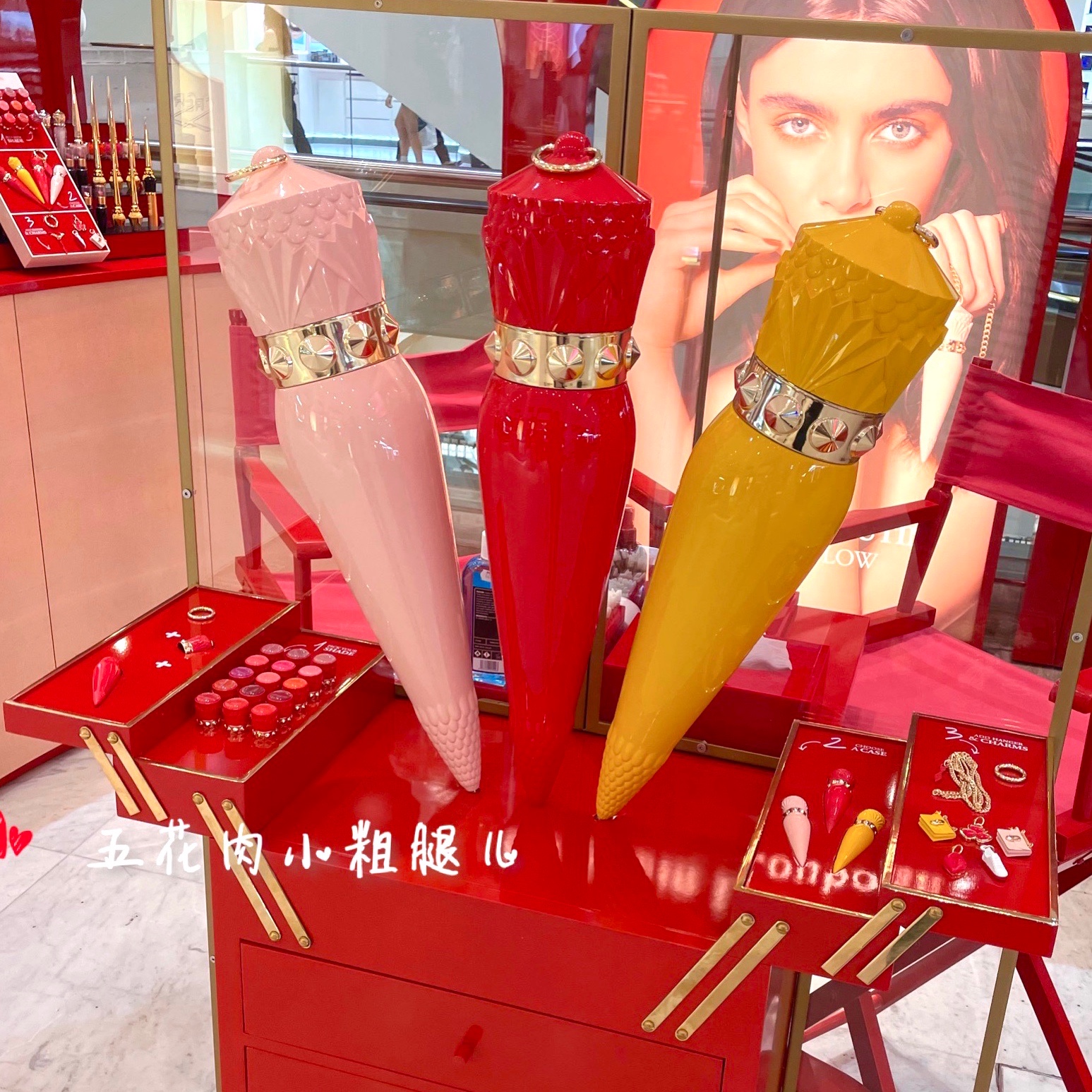 情人节礼物Christian Louboutin CL萝卜丁女王权杖口红粉红色001m-图0