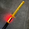 Smoke glows and changes color Nichirin sword Demon Slayer cos props Jiguoyuan one wooden sword bamboo children's toy knife
