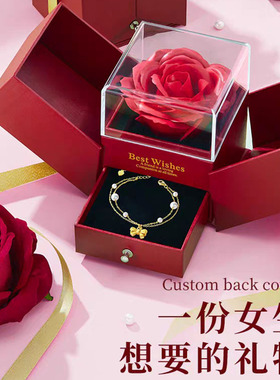 黄金哑光999足金蝴蝶结手链女百搭3D硬金DIY转运珠手串母亲节礼物