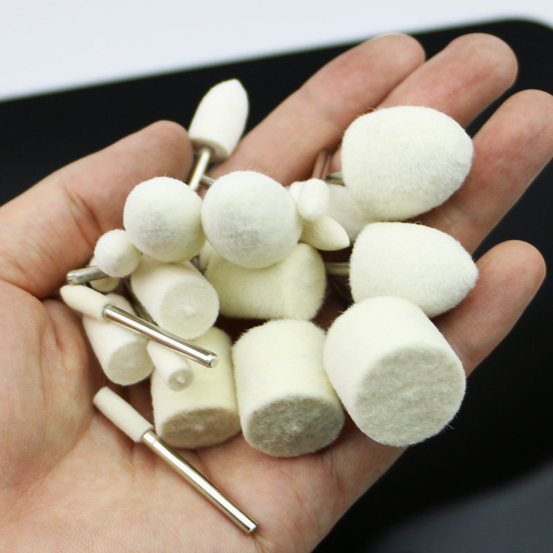Wool grinding head cylindrical glass mirror