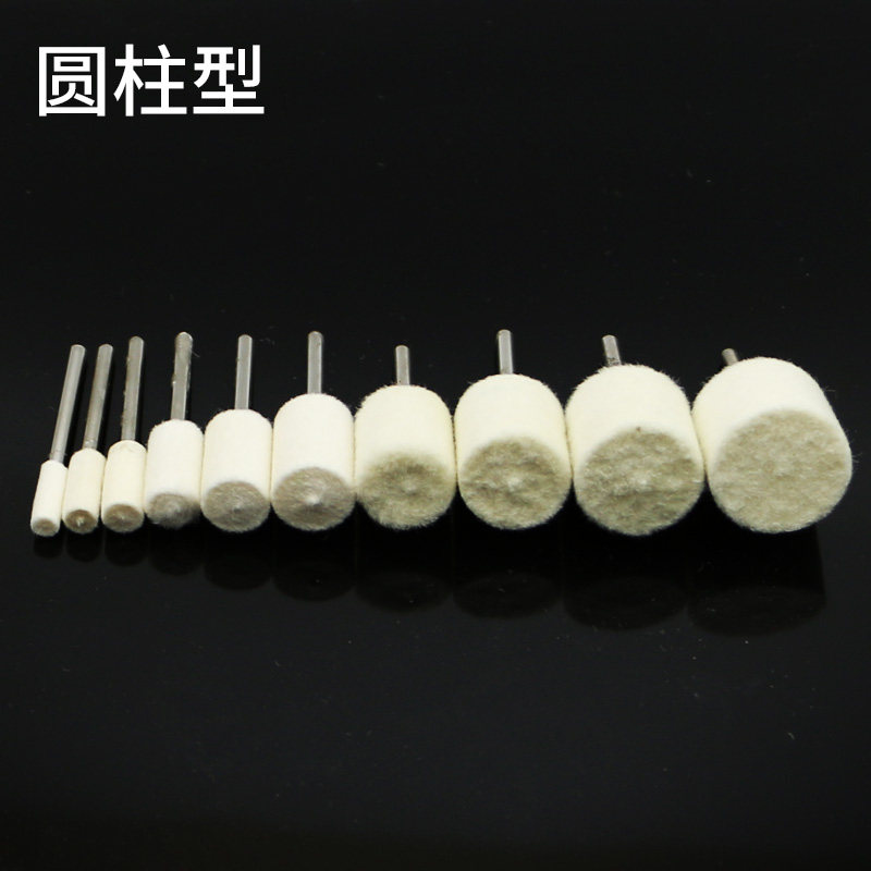 Wool grinding head cylindrical glass mirror