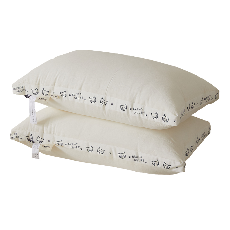 木悠a类全棉家用高弹枕芯单个装不塌陷护颈椎助睡眠枕头48cmx74cm - 图3