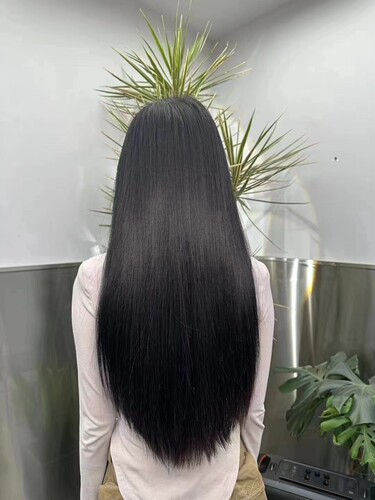 三代无折头羽毛接发全真发可烫染原辫发抽芯少女发隐形无痕自然 - 图1