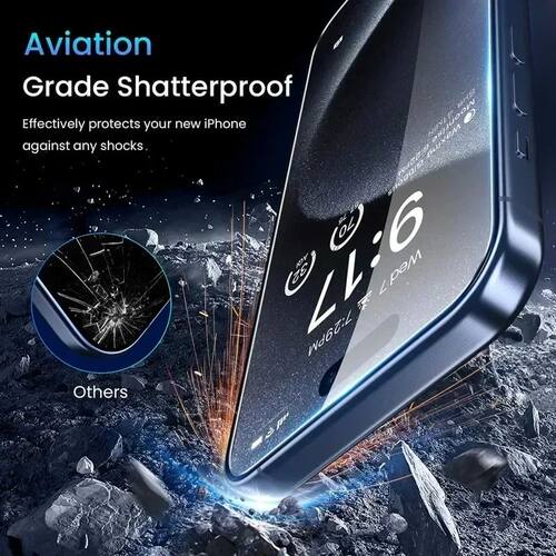 2-10Pcs Tempered Glass For iPhone 15 16 17 ProMax Screen Protector For iPhone  Plus Protective Glass - 图3