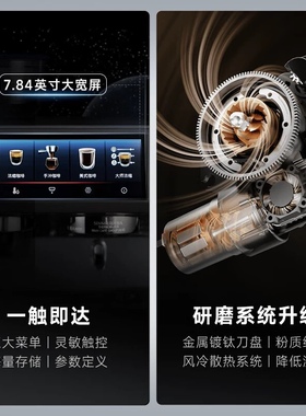 Barsetto/百胜图泰坦咖啡机半自动意式变压萃取研磨豆一体机Pro1