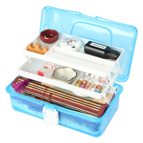 Набор инструментов для начинающих, пигментированная детская китайская практика для школьников для взрослых, профессиональный ящик для хранения, 12 цветов, 18 цветов, 24 цветов, начальная и средняя школа, полный комплект