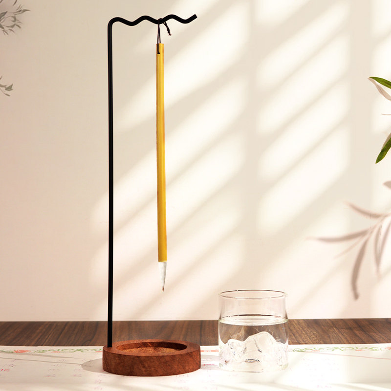 新中式创意山峦免洗笔架毛笔挂架毛笔架笔挂收纳架笔洗毛笔挂展示架洗笔器多功能书法专用文房四宝摆件挂笔架,淘宝优惠券,粉丝福利购,淘宝优惠卷