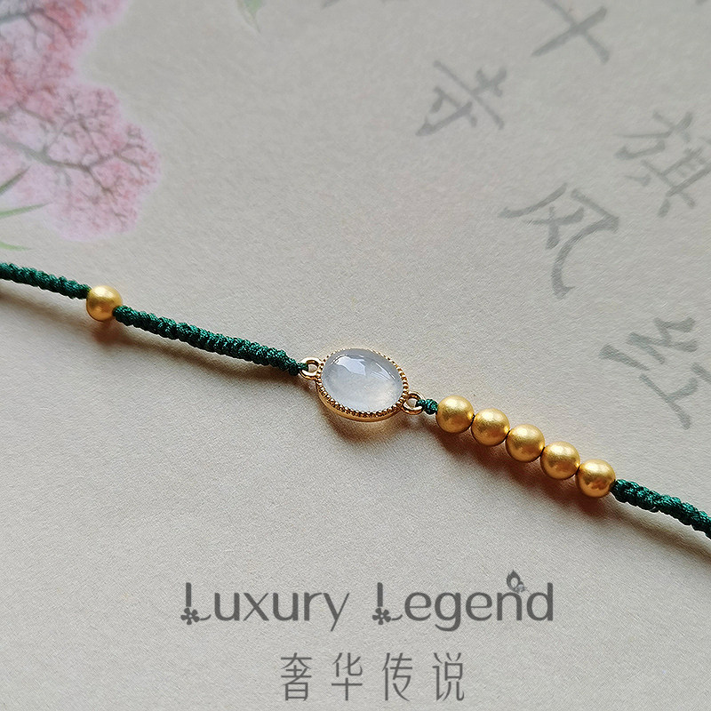 奢华传说花溪影悦己系列金镶玉手链 luxurylegend手链