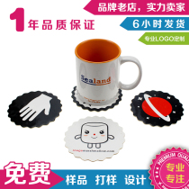 Cup mat Custom printed LOGO Absorbent Heat Insulation Mat suction Water Paper Cup Cup Cushion Disposable Beer Cups Mat