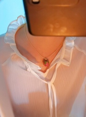 干花永生花复古女原创小众项链