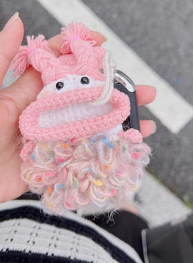 手编钩针毛线diy汽车钥匙包