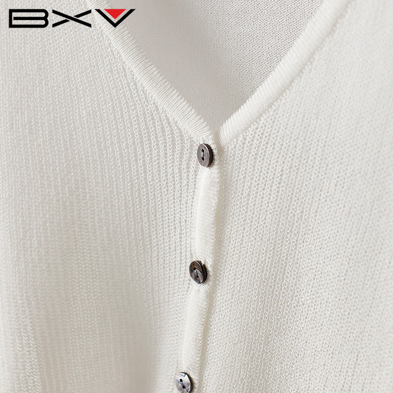 短款2022春秋新款长袖外搭潮针织衫 bxv服饰毛针织衫