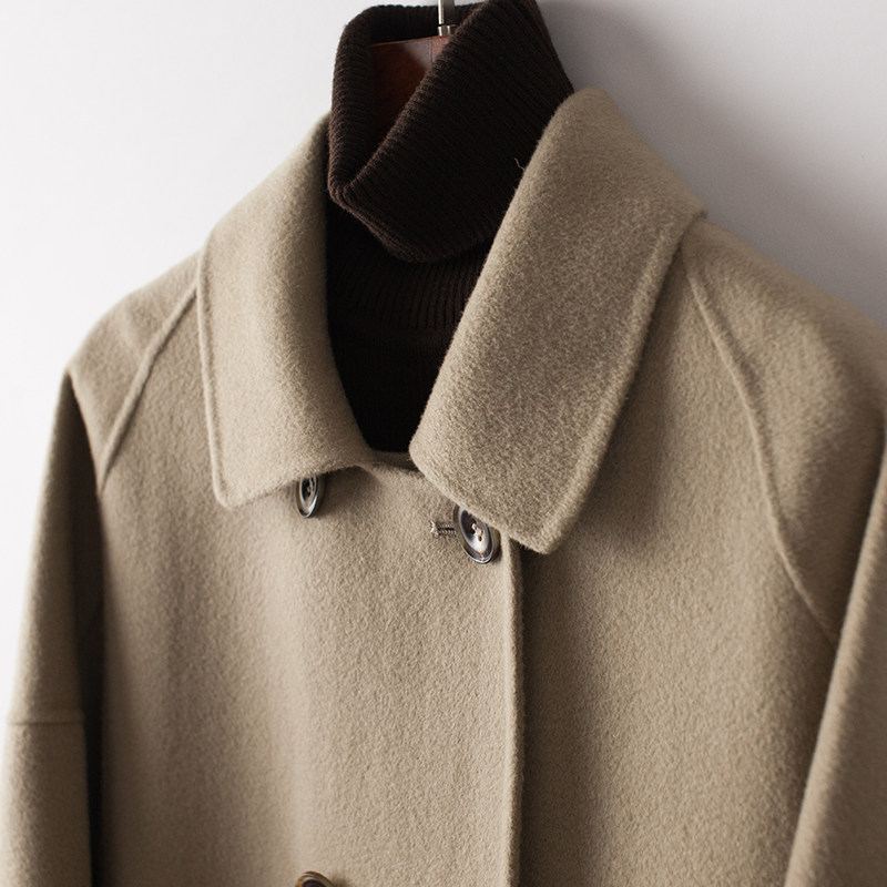 双面中长款宽松2022秋冬潮羊绒大衣 bxv服饰毛呢外套