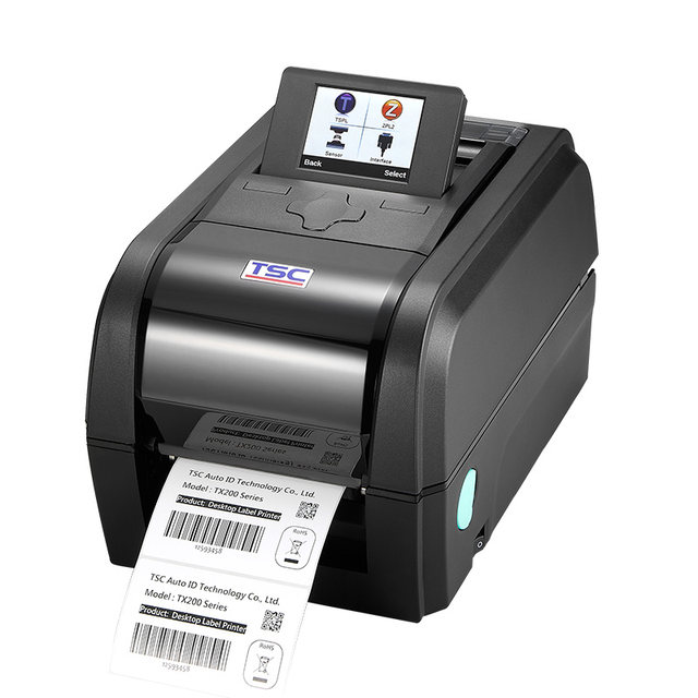 black copper barcode printer