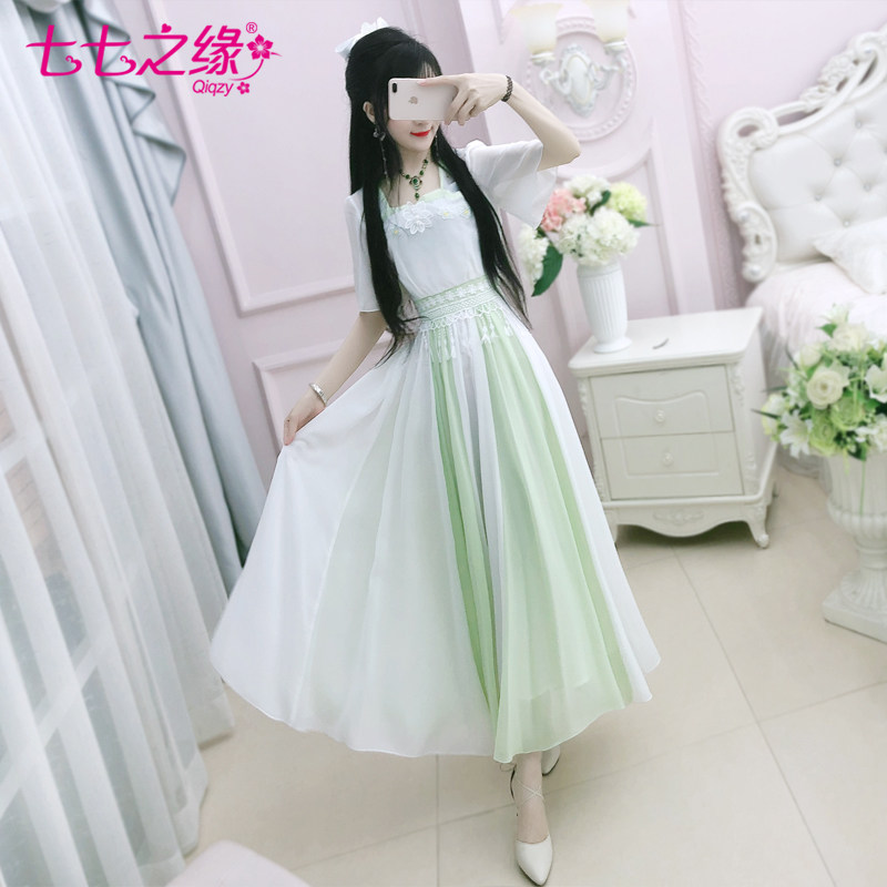 七七之缘夏季新款仙女超仙连衣裙 七七之缘服饰连衣裙