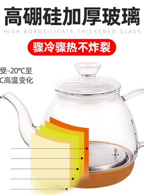 盖子加水底部上水玻璃单壶配件