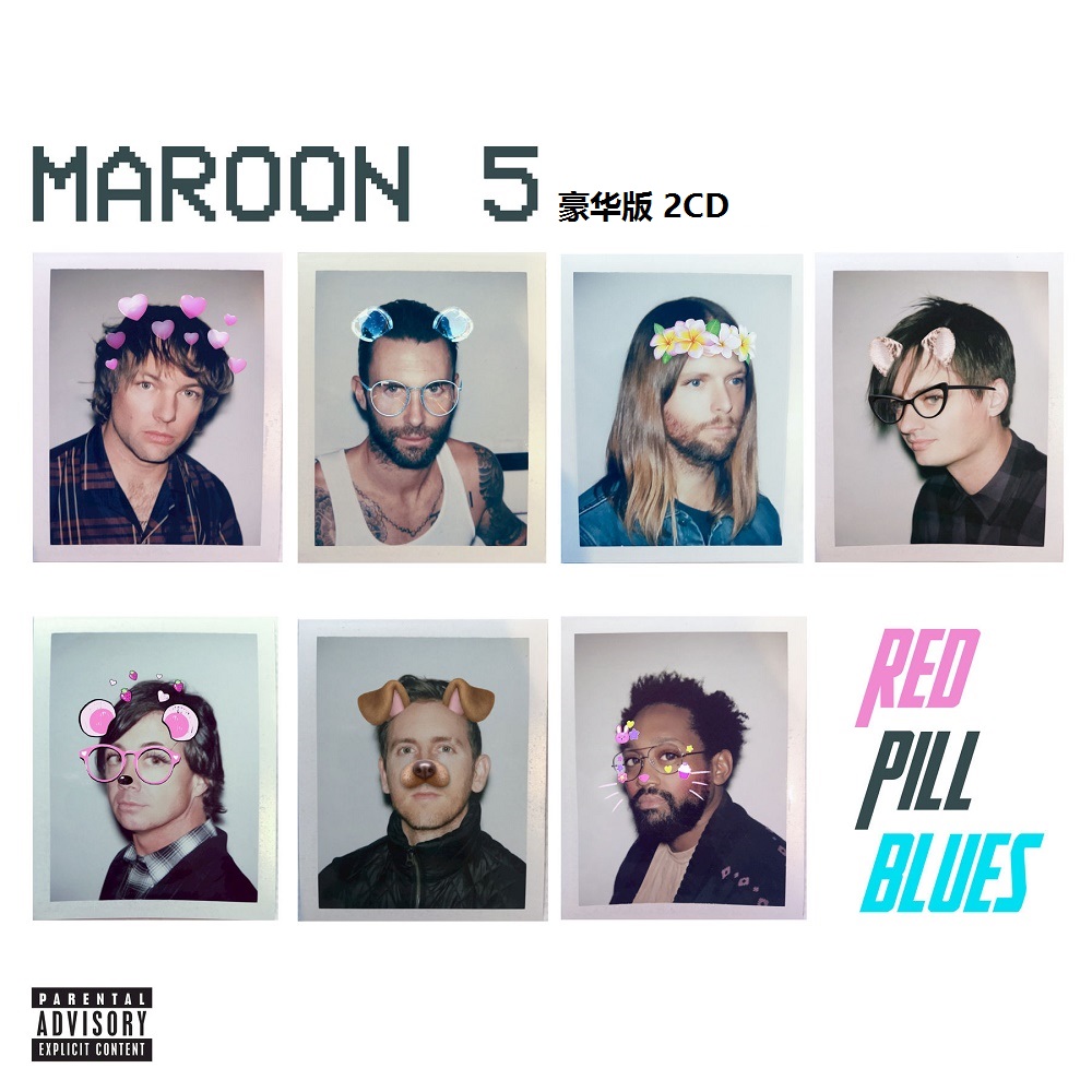 正版专辑 魔力红：红丸蓝调 豪华版 2CD Maroon 5 Red Pill Blues - 图1