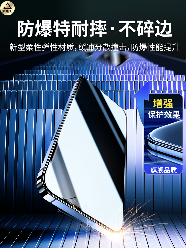 适用小米14pro防窥膜米14钢化膜水凝膜por手机膜防窥全屏陶瓷防偷窥指纹解锁全胶覆盖无黑边新款十四全包保护 - 图3