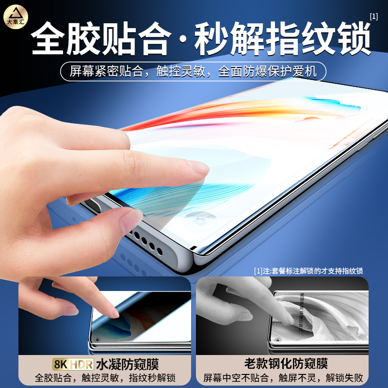 适用oppoa2pro钢化膜水凝膜oppoa1por防窥膜a2手机膜a1全屏防窥oppo曲屏全包A2X防偷窥A2M全胶5g板款陶瓷保护-图3