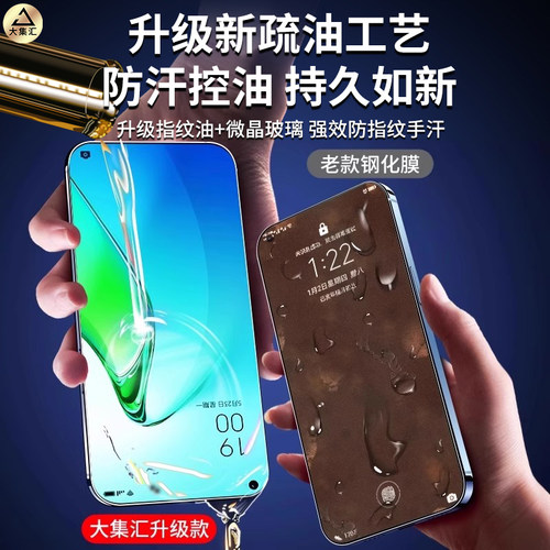 大集汇适用opporeno15钢化膜reno14/13/8/7/6手机K13K12s防窥a93a96a97a72a58a32s全屏5r17k11k10k9pro4se3/2 - 图0