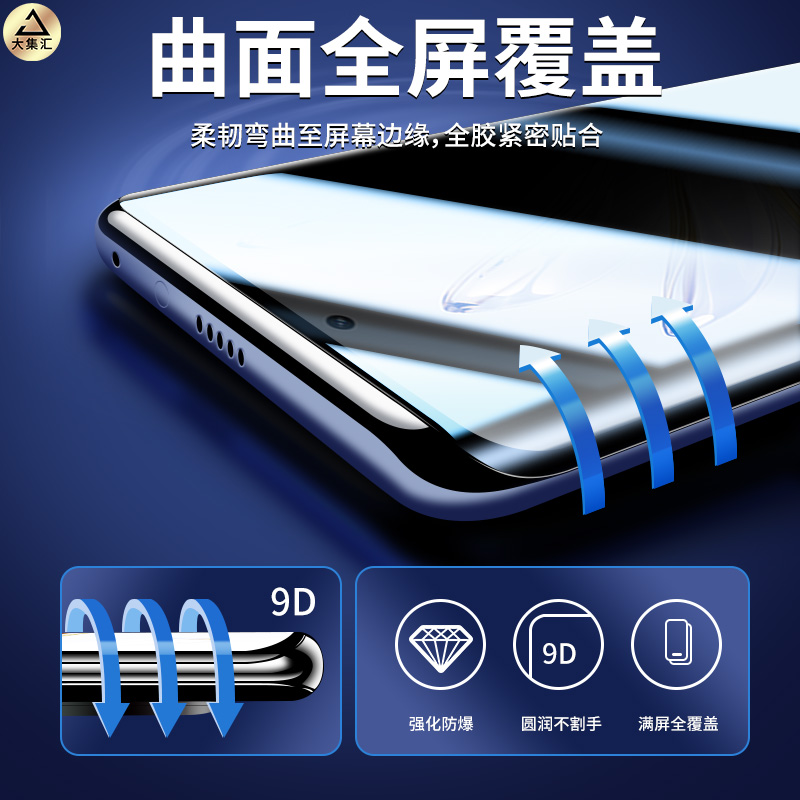适用华为荣耀70/400防窥膜100/200/300手机膜6magic7/8/5/4/3钢化90X60X40X70水凝60se30pro80曲面屏X50GT50 - 图1
