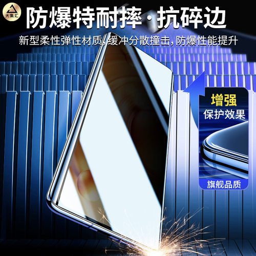 大集汇适用vivox80钢化水凝膜X300x100X90防窥膜X200ultra手机x70pro防窥x60专用50曲屏全包60十vivo屏幕200s - 图3