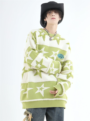 Бархатный трикотажный свитер для влюбленных, в американском стиле, увеличенная толщина