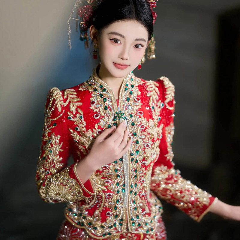 【南音】2025新款秀禾服敬酒服女中式礼服马来褂婚礼裙重工嫁衣,淘宝优惠券,粉丝福利购,淘宝优惠卷