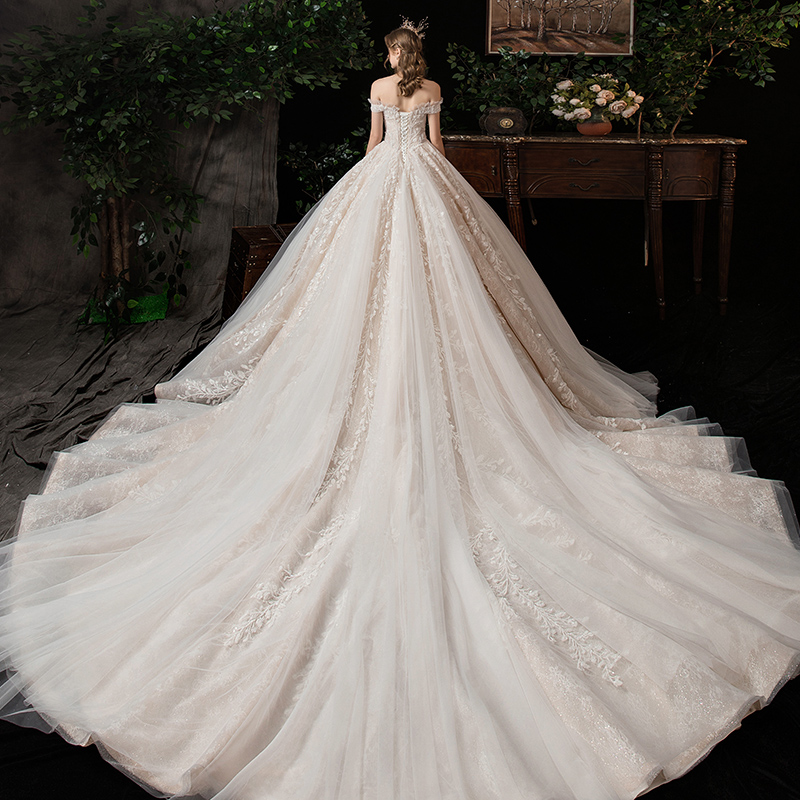 星空主2020新款新娘森系公主大婚纱 媛菲莎妮婚纱