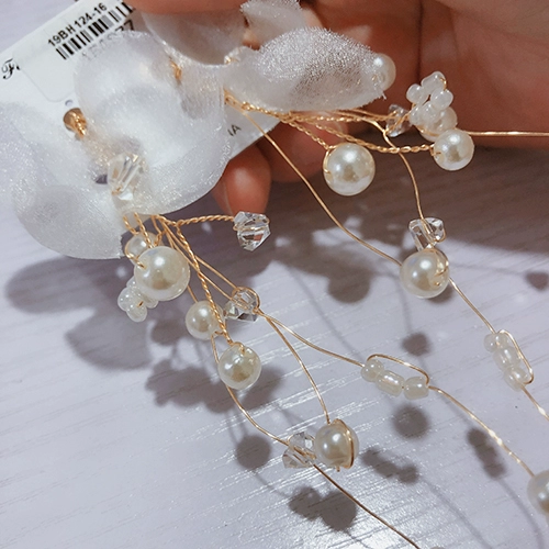 媛菲莎妮 Аксессуар для волос для невесты, серьги, корейский комплект, 2020, популярно в интернете, свадебный аксессуар